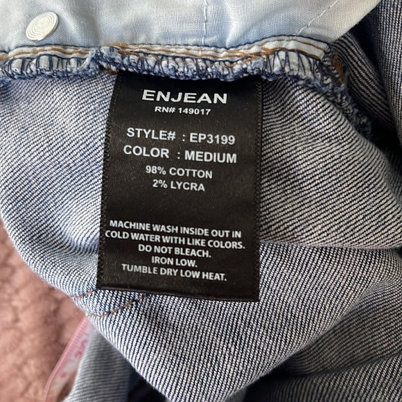 NWOT Enjean Jean Distressed Skinny Stretch Jeans - Picture 5 of 5